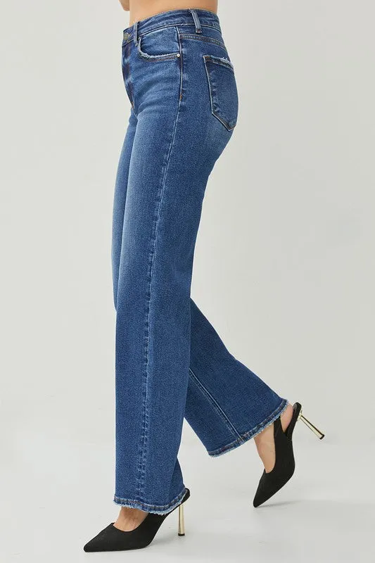 Risen High Rise Wide Jeans - Dark sold by Boutique with Grace product image thumbnail 3