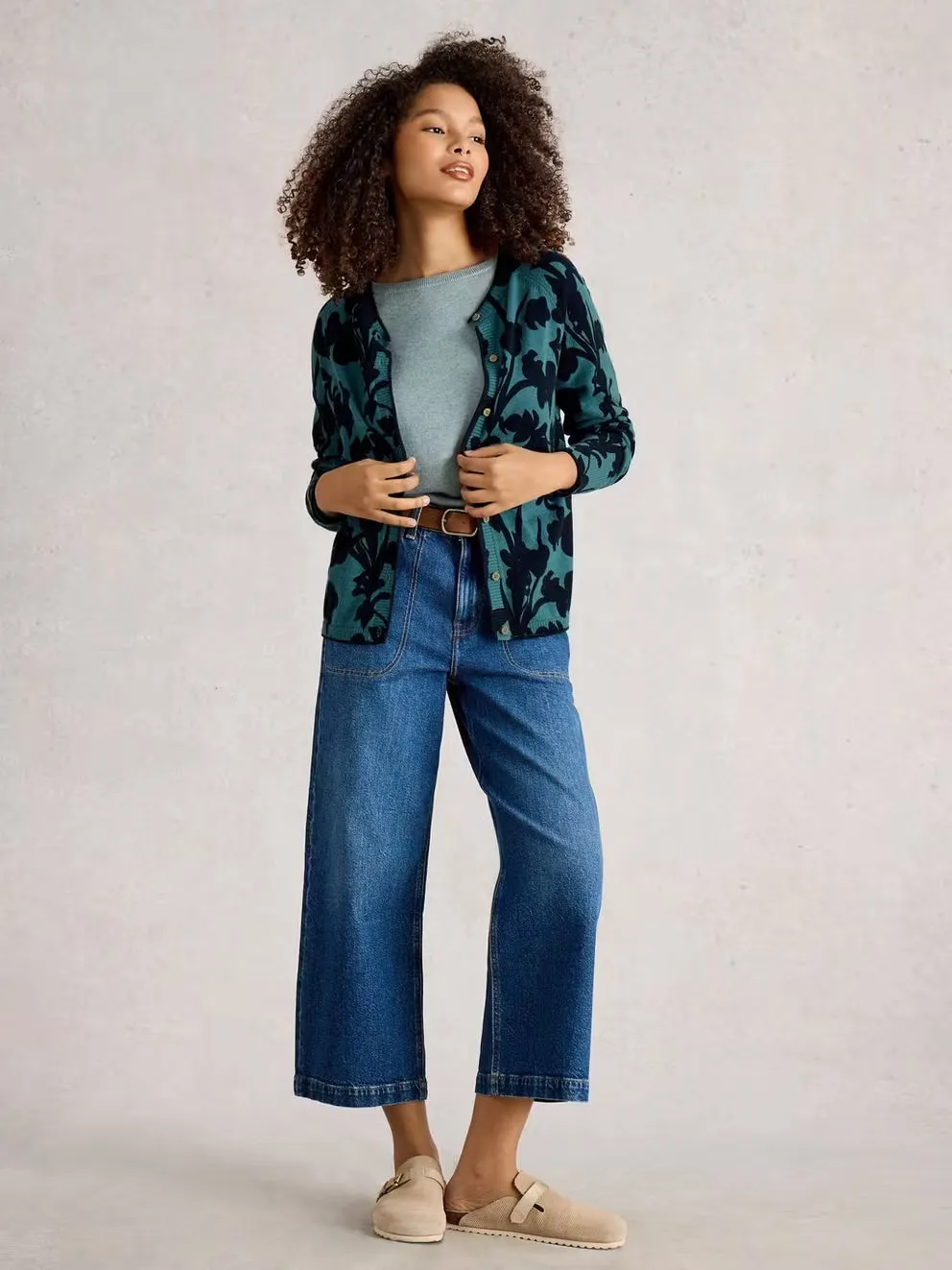 White Stuff Lulu Print Cardi - Blue sold by Boutique with Grace product image thumbnail 2