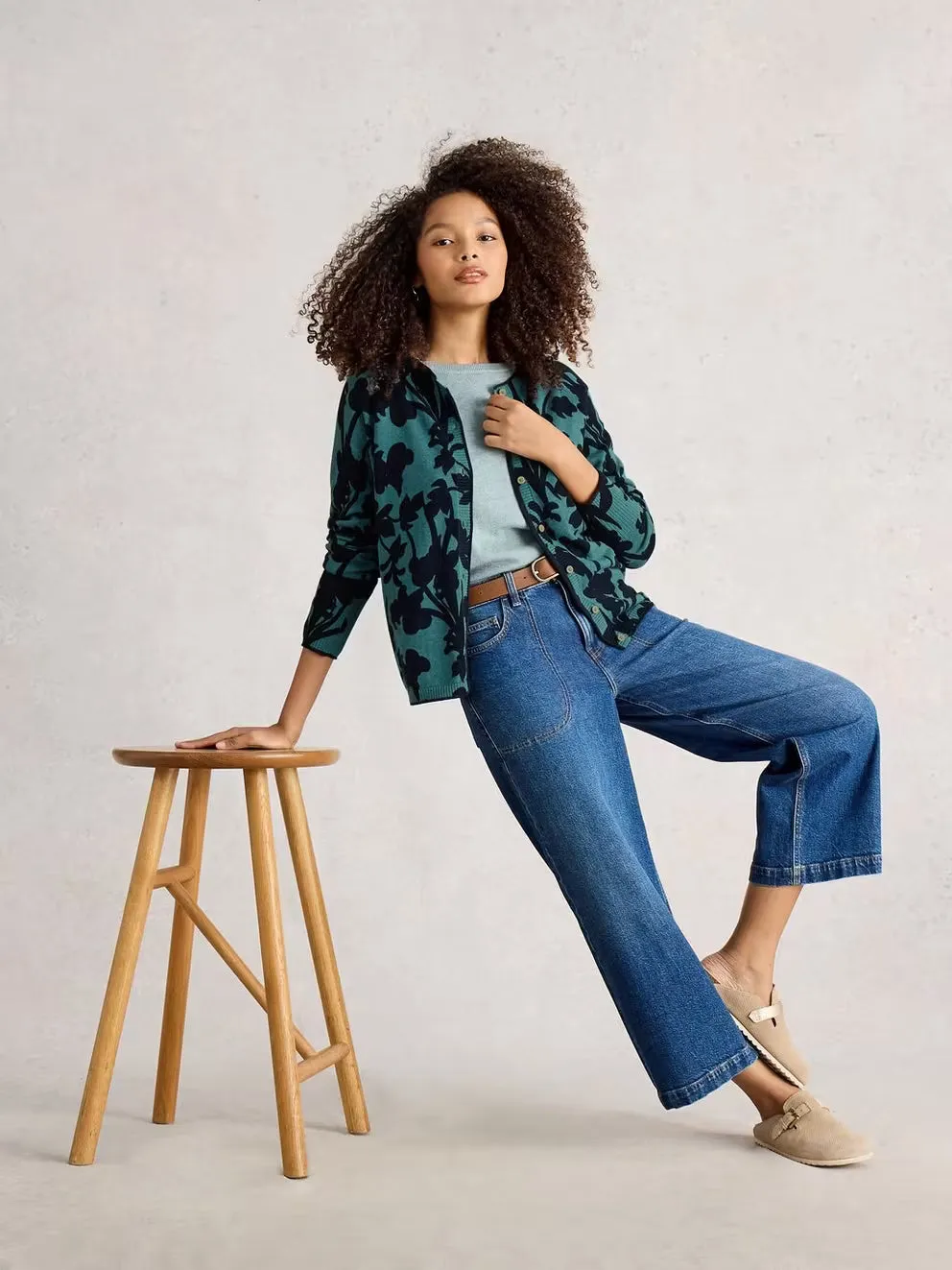 White Stuff Lulu Print Cardi - Blue sold by Boutique with Grace product image thumbnail 4