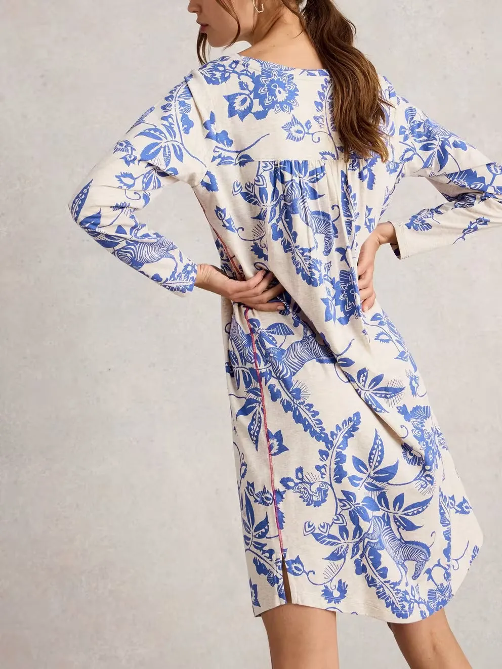 White Stuff Eva Jersey Nightie - Natural Multi sold by Boutique with Grace product image thumbnail 2