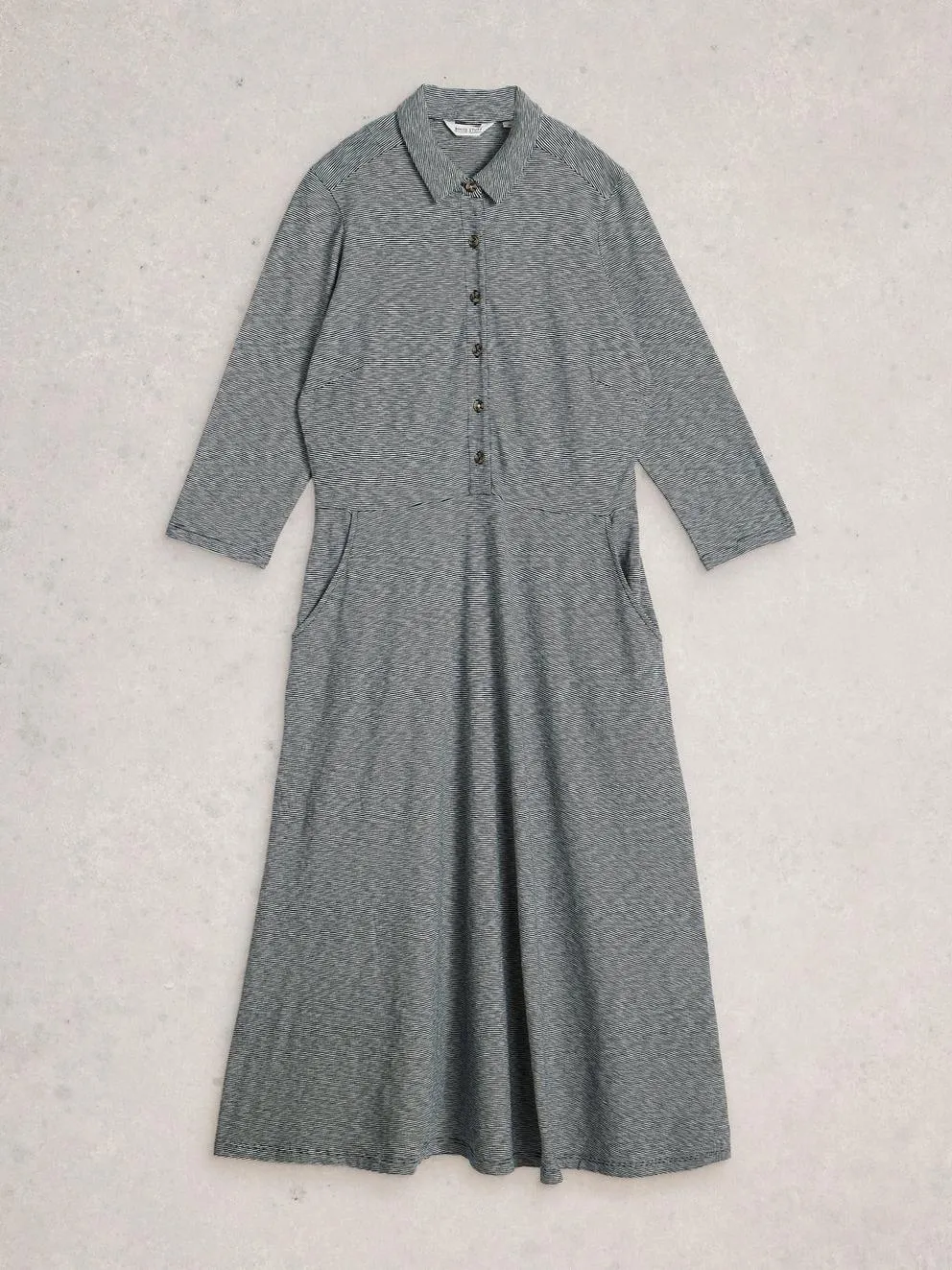 White Stuff Rua Half Placket Dress - Navy Multi sold by Boutique with Grace product image thumbnail 5