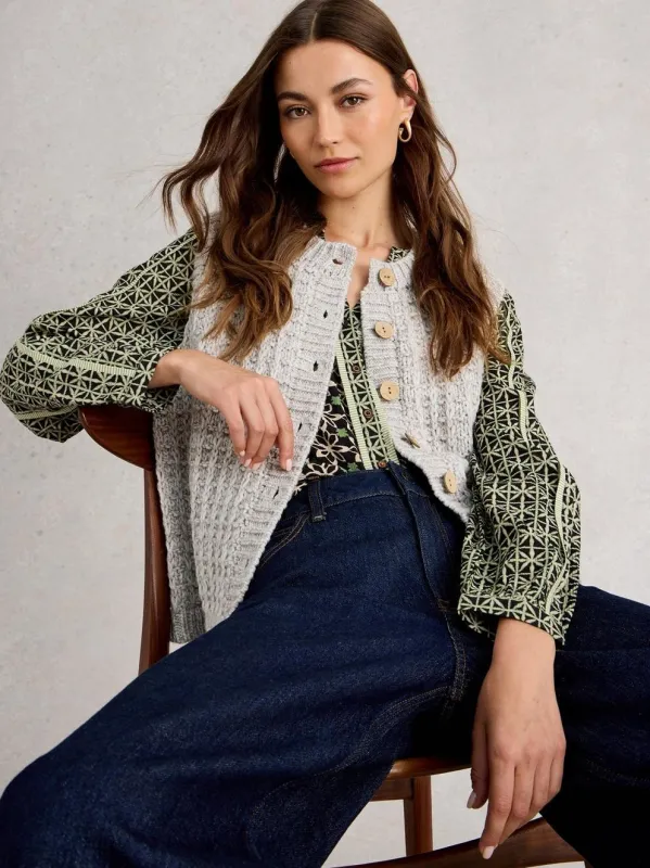 White Stuff Maxine Button Tank - Light Natural sold by Boutique with Grace