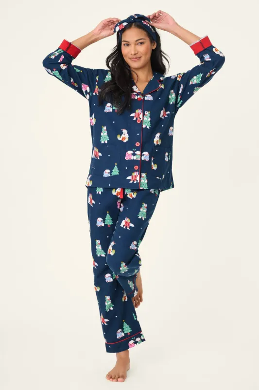 PJ Salvage Flannels PJ Set - Bearly Awake sold by Boutique with Grace