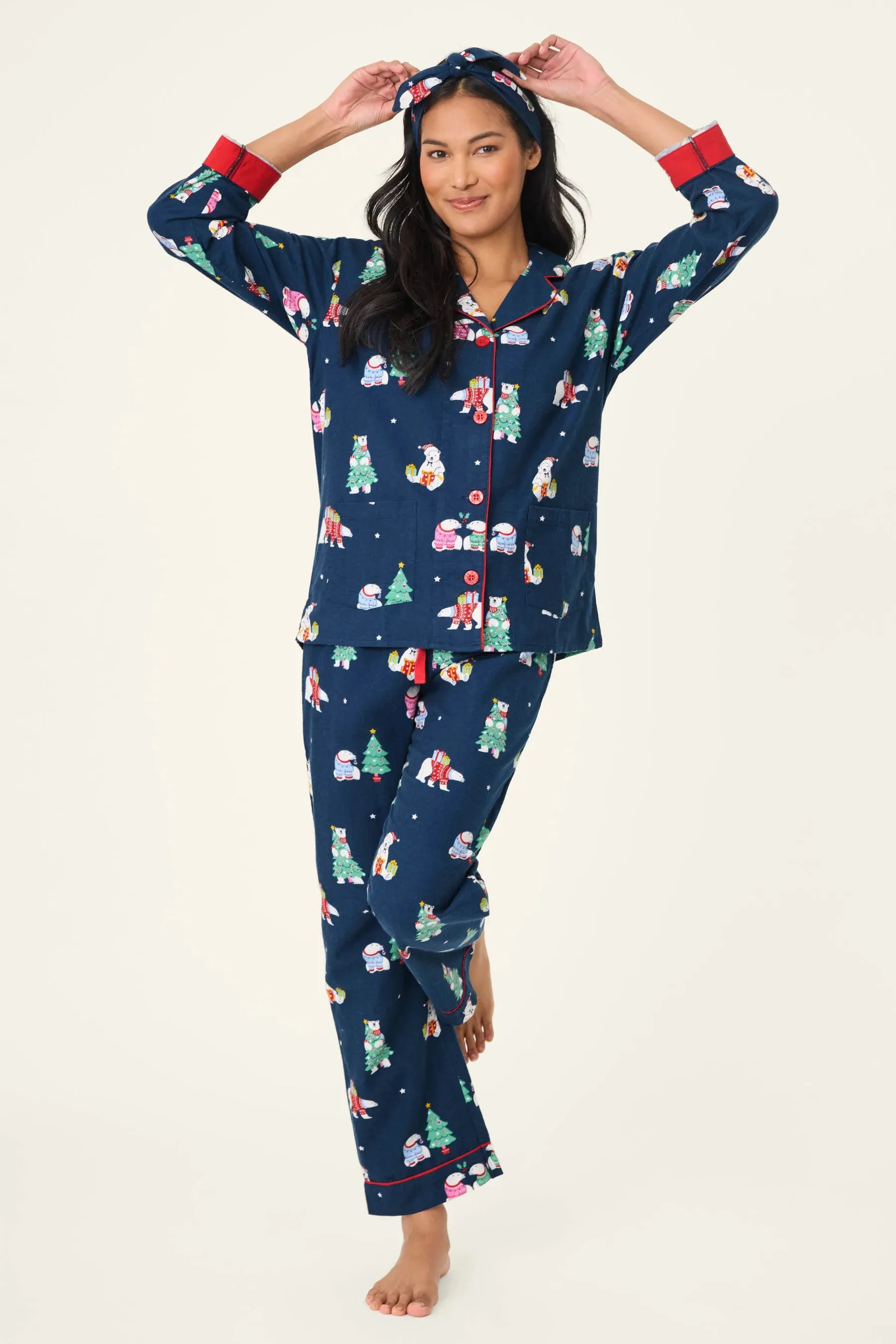 PJ Salvage Flannels PJ Set - Bearly Awake sold by Boutique with Grace