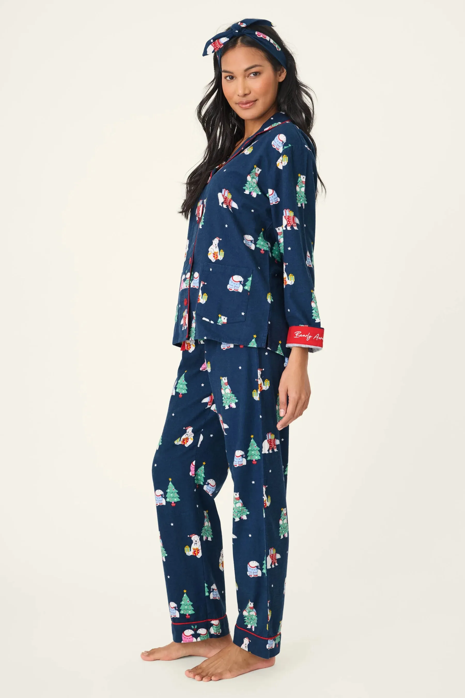 PJ Salvage Flannels PJ Set - Bearly Awake sold by Boutique with Grace product image thumbnail 5