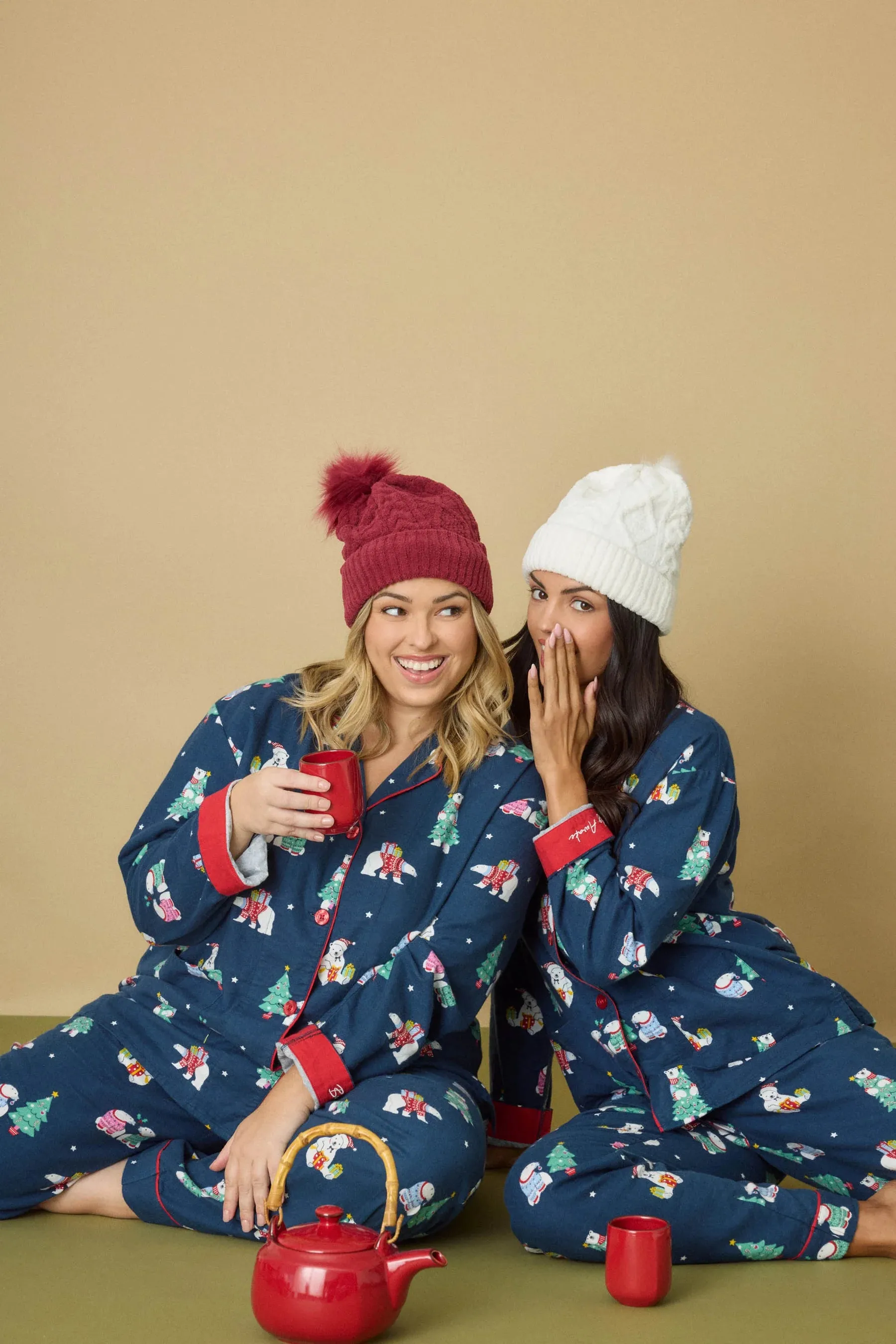 PJ Salvage Flannels PJ Set - Bearly Awake sold by Boutique with Grace product image thumbnail 2