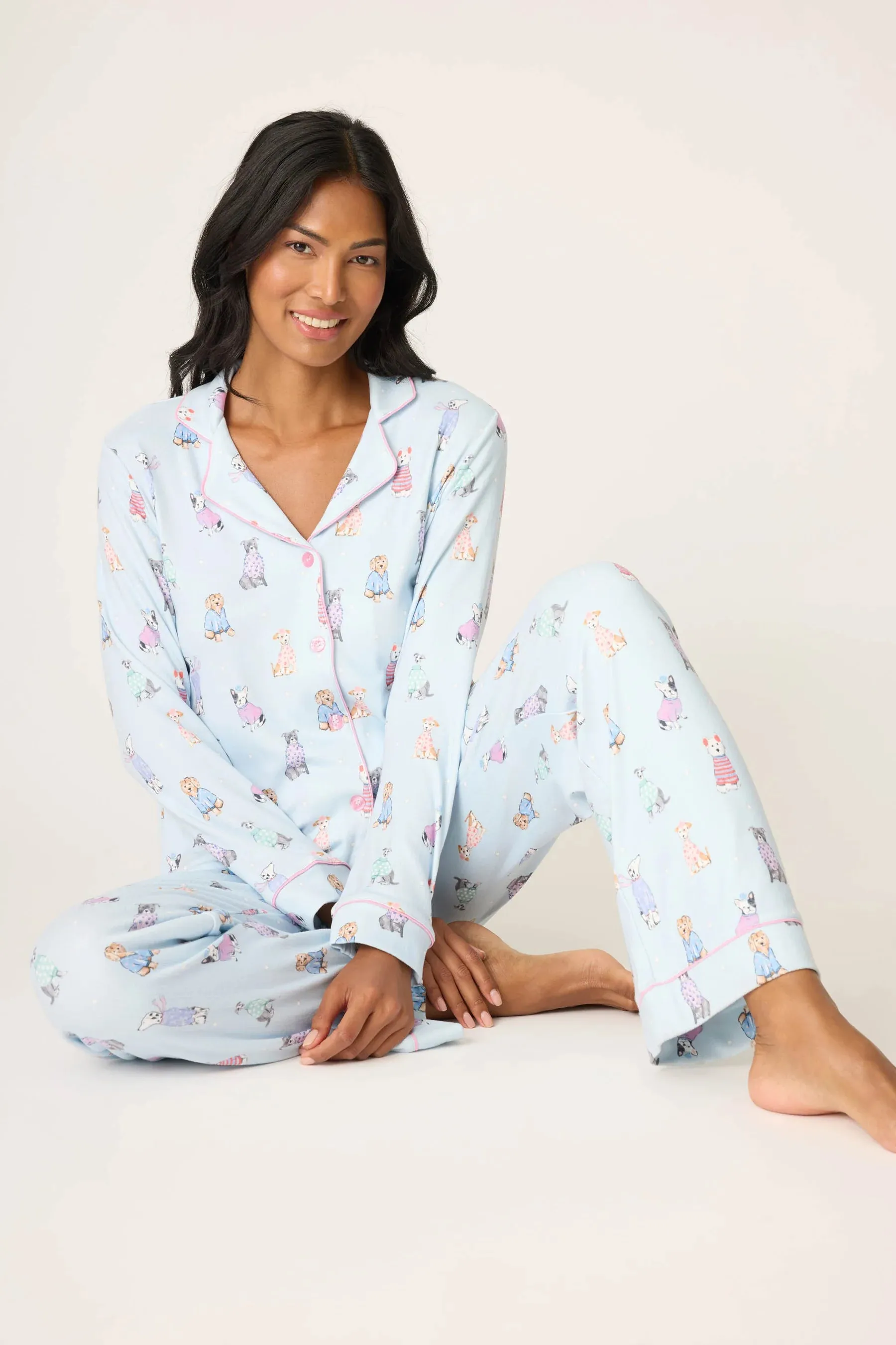 PJ Salvage Doggone Cold PJ Set - Blue Haze sold by Boutique with Grace