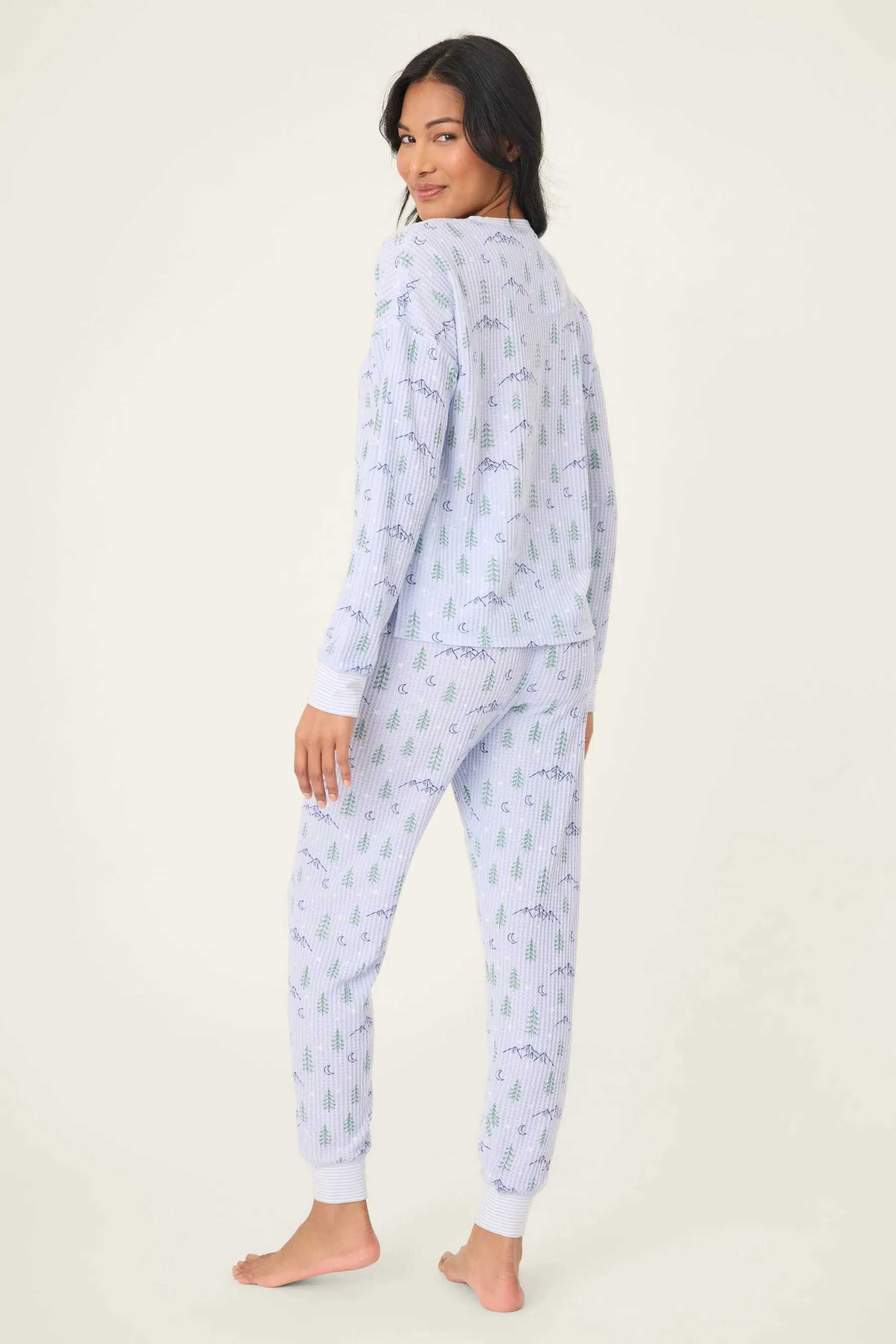 PJ Salvage Ski Jammies - Periwinkle sold by Boutique with Grace product image thumbnail 3