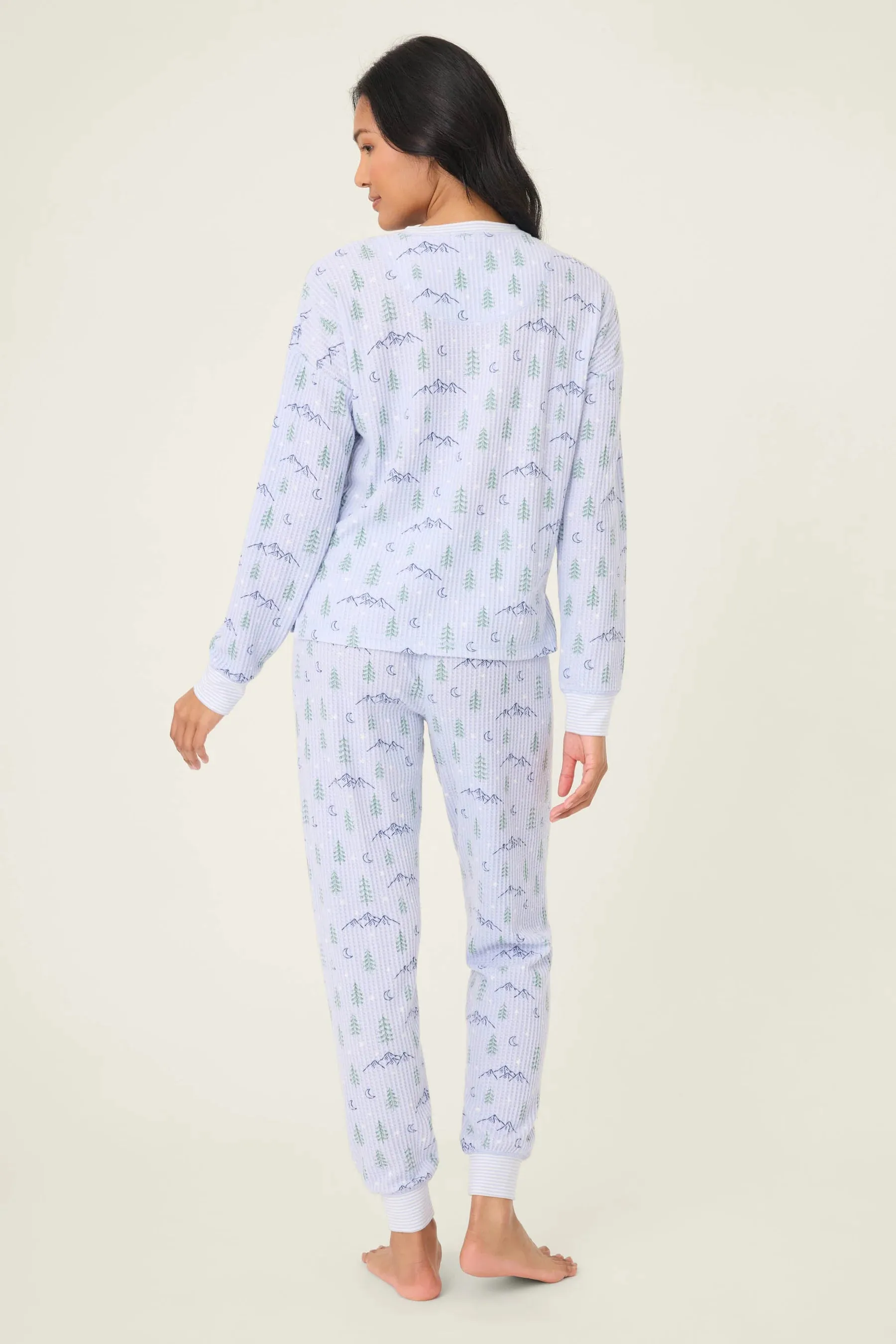 PJ Salvage Ski Jammies - Periwinkle sold by Boutique with Grace product image thumbnail 4