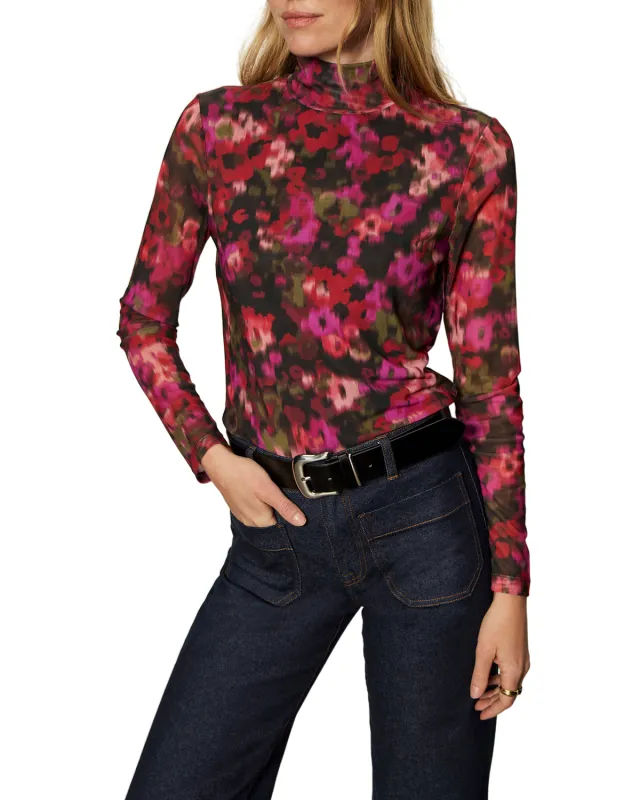 Sanctuary LS Mock Neck - Berry Glow sold by Boutique with Grace