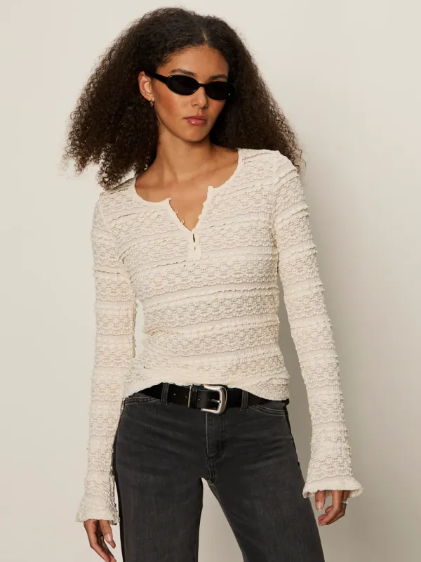 Sanctuary Lovely Lace Button Front - Vintage Ivory sold by Boutique with Grace