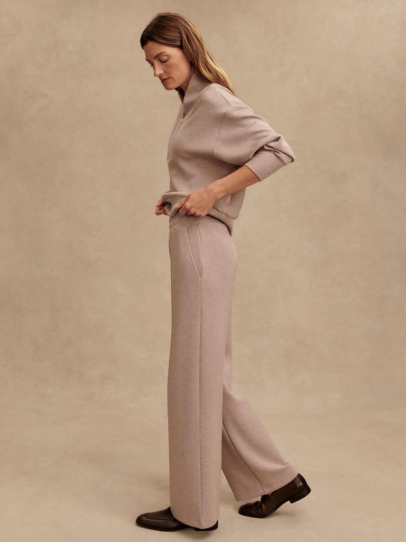 Varley Wide Leg Pant 30 - Taupe Marl sold by Boutique with Grace product image thumbnail 2