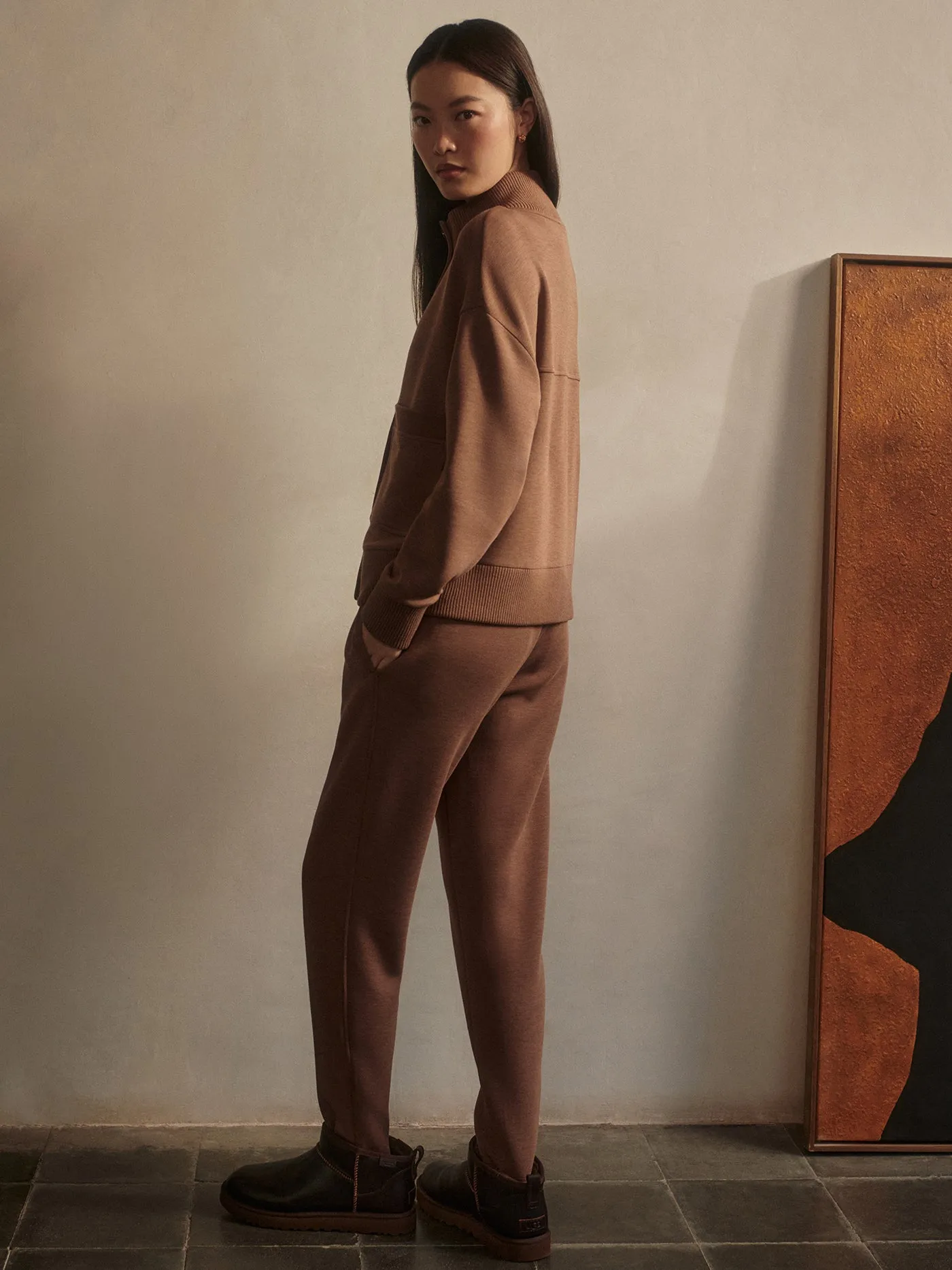 Varley Slim Zip Hem Pant 29.5 - Golden Bronze Marl sold by Boutique with Grace product image thumbnail 3