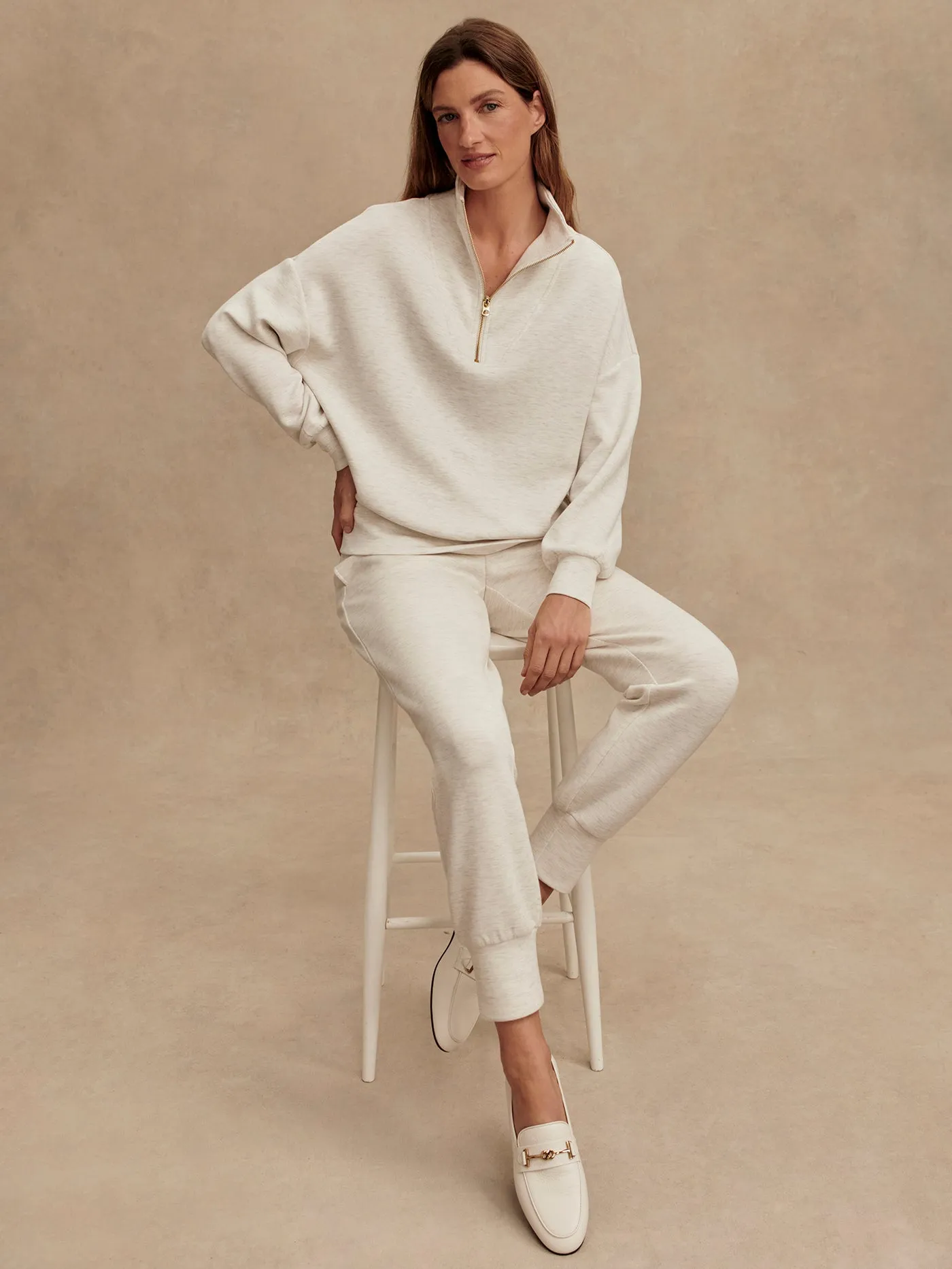 Varley Slim Cuff Pant 27.5” - Ivory Marl sold by Boutique with Grace product image thumbnail 3