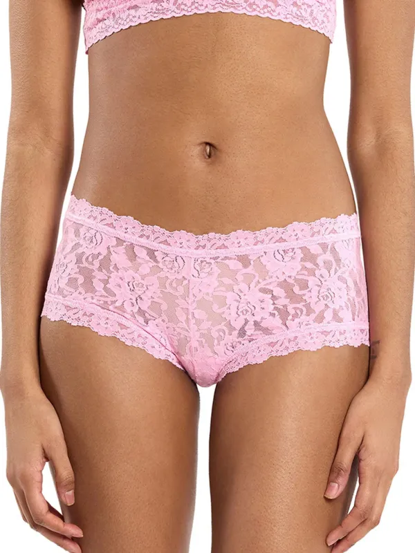 Hanky Panky Lace Boyshort - Strawberry Lemonade sold by Boutique with Grace