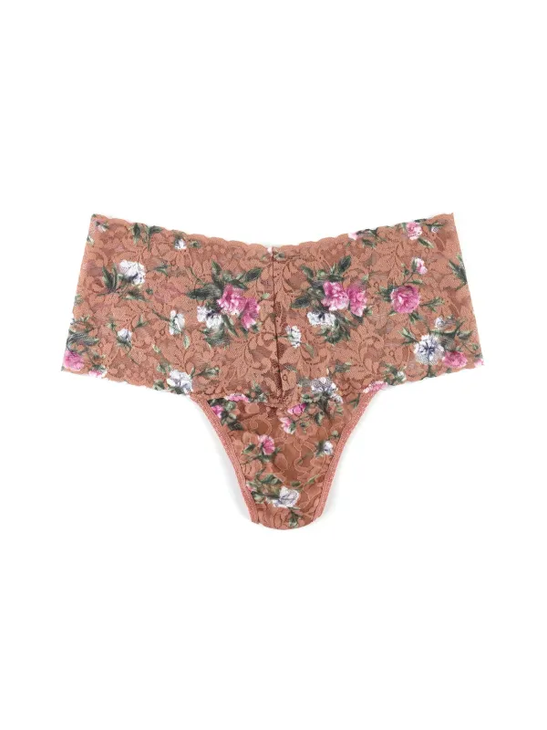 Hanky Panky Retro Print Thong - Terracotta Rose sold by Boutique with Grace