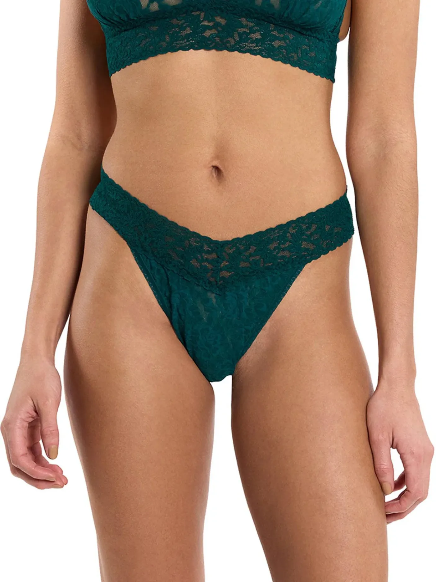 Hanky Panky Original Rise Thong - Mountain Green sold by Boutique with Grace
