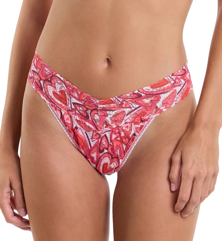 Hanky Panky Printed Original Rise Thong - Lots of Love sold by Boutique with Grace