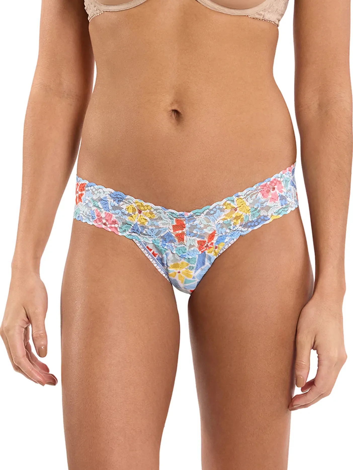 Hanky Panky Low Rise Print Thong - Floral Mosaic sold by Boutique with Grace
