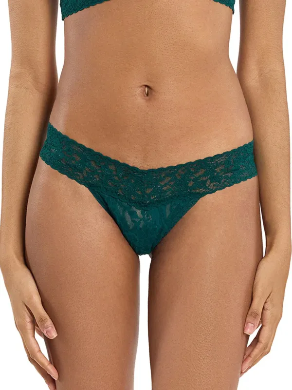 Hanky Panky Low Rise Thong - Mountain Green sold by Boutique with Grace