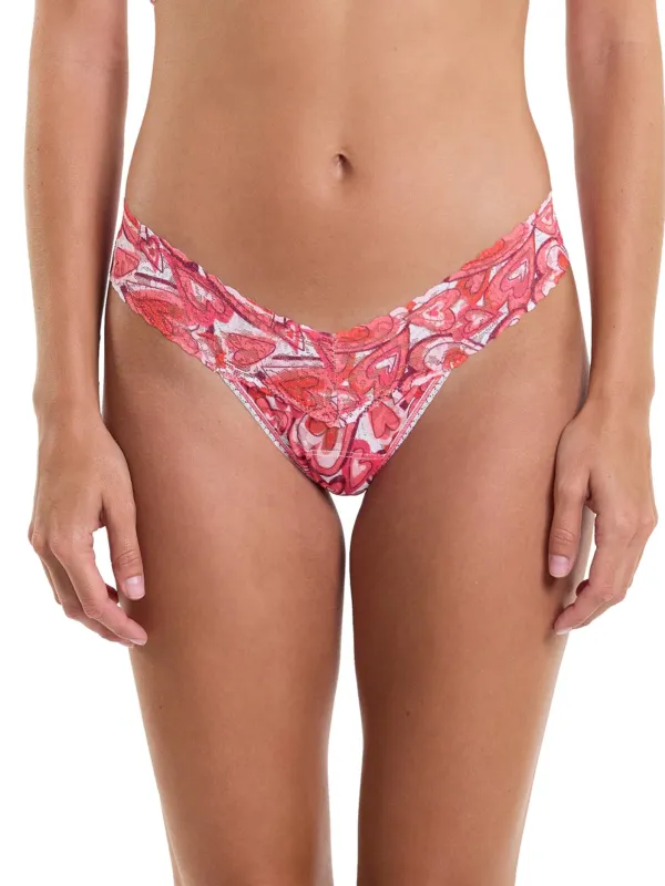 Hanky Panky Printed Low Rise Thong - Lots of Love sold by Boutique with Grace