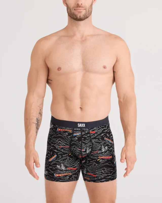Saxx Vibe Xtra Boxer Brief Fly - Rivers Bend Black sold by Boutique with Grace