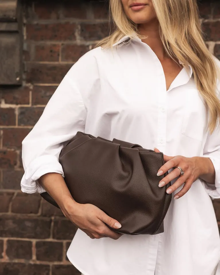 Louenhide Naomi Clutch - Chocolate sold by Boutique with Grace product image thumbnail 2