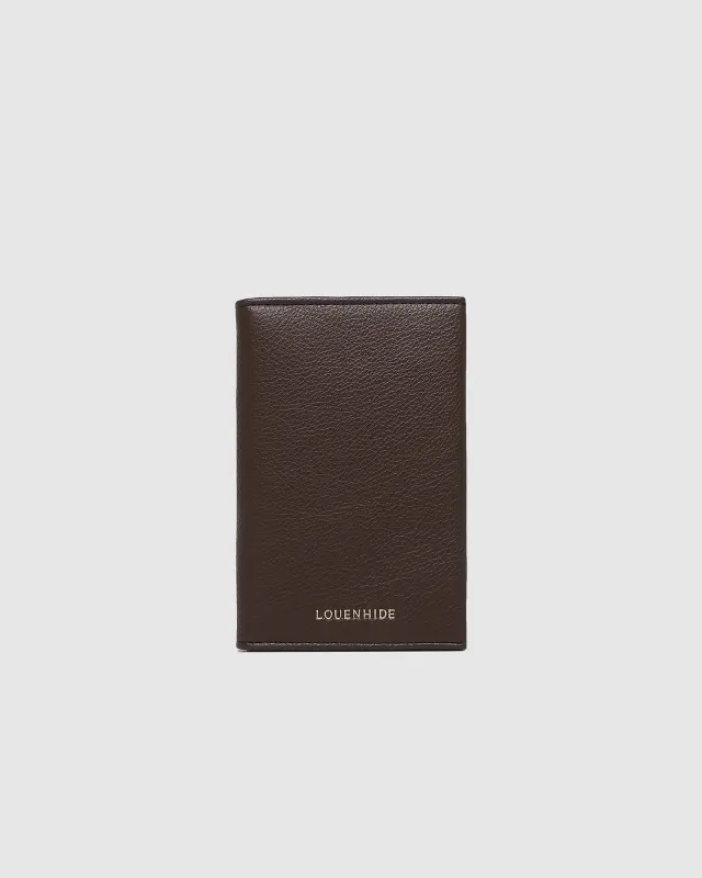 Louenhide Venice Passport Holder - Chocolate sold by Boutique with Grace