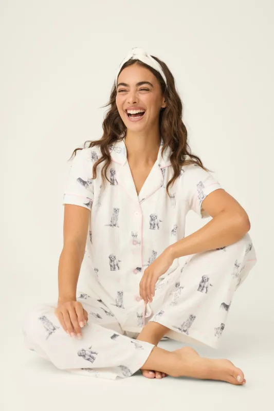 PJ Salvage My Dog is My Valentine Set - Ivory sold by Boutique with Grace