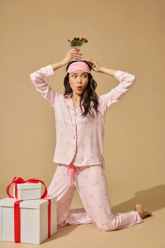 PJ Salvage Happy Hour PJ Set - Light Pink sold by Boutique with Grace