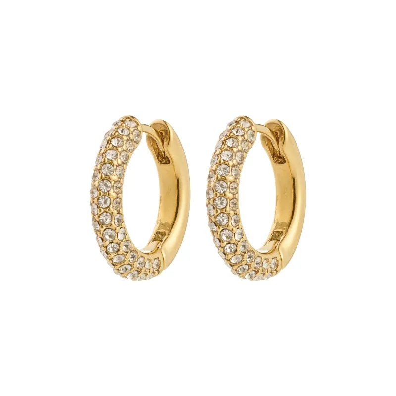 Pilgrim Tatum Medium Hoops - Gold sold by Boutique with Grace