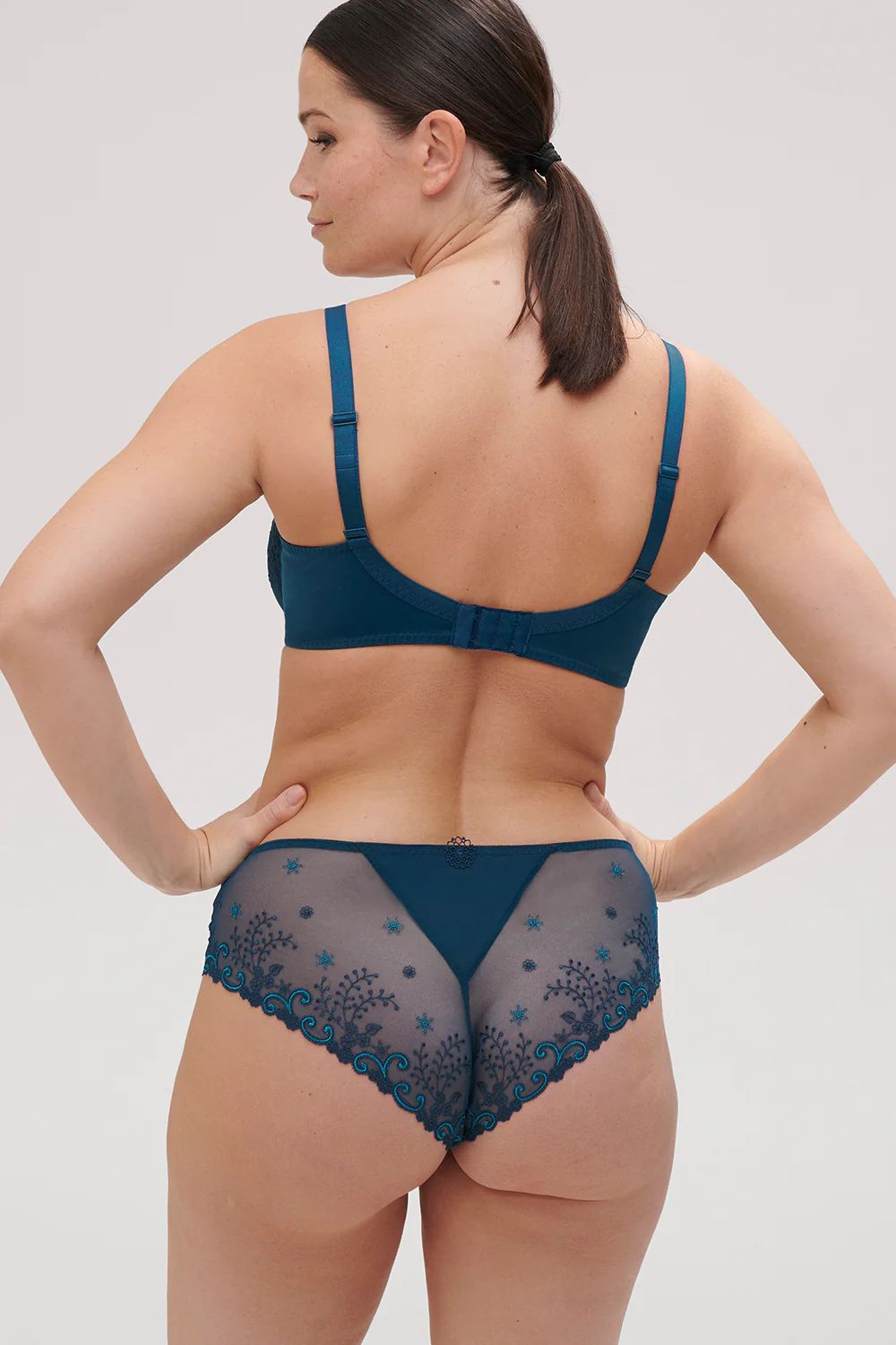 Simone Perele Delice Full Cup Plunge Bra - Prestige Blue sold by Boutique with Grace product image thumbnail 3