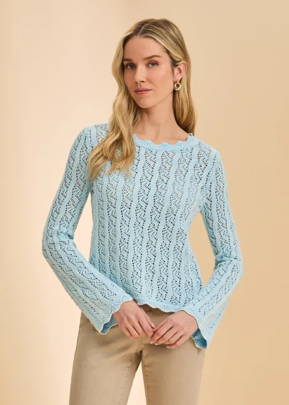 FDJ Garment Dye Sweater - Pacific Blue sold by Boutique with Grace