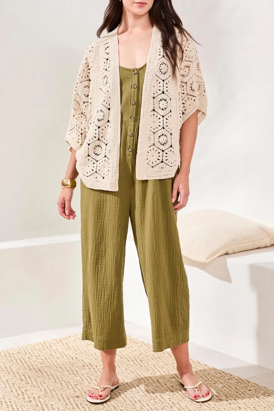 Tribal Crochet Cardi - Natural sold by Boutique with Grace