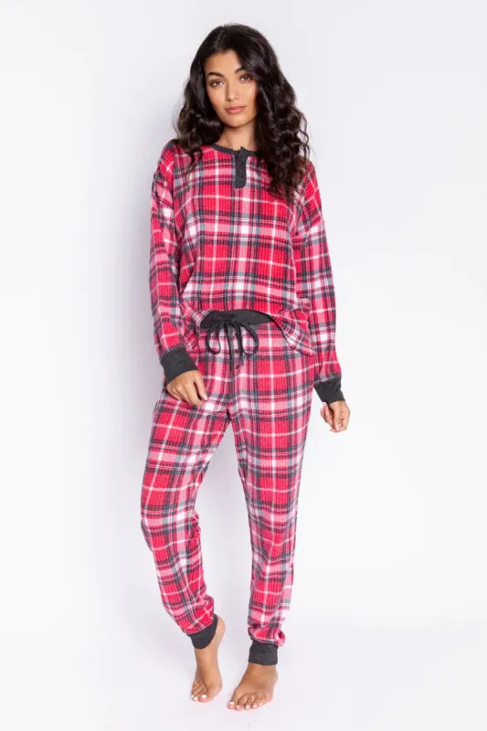 PJ Salvage Ski Jammies - Red Plaid sold by Boutique with Grace