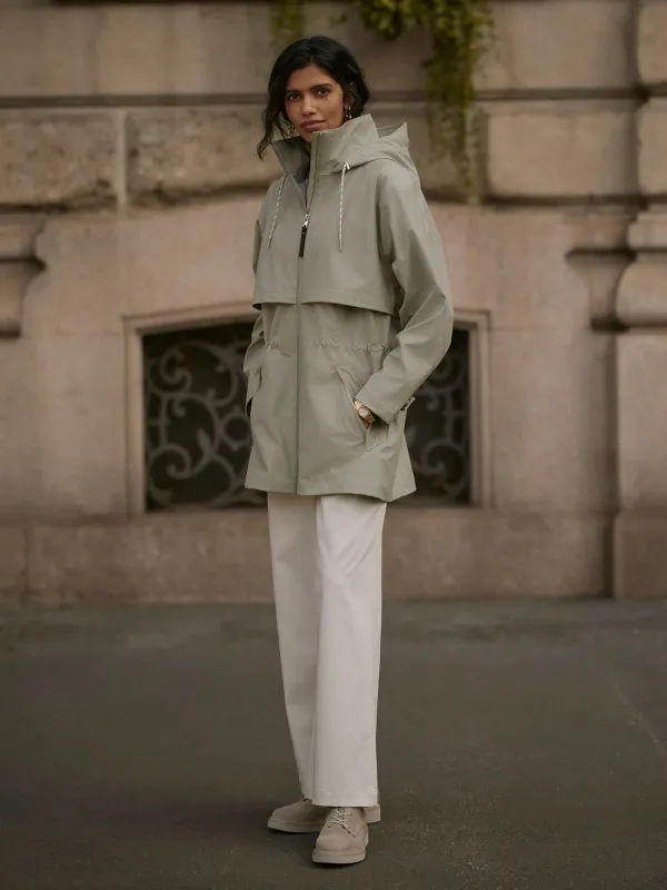 Varley Alyssa Rain Jacket - Forest Fog sold by Boutique with Grace