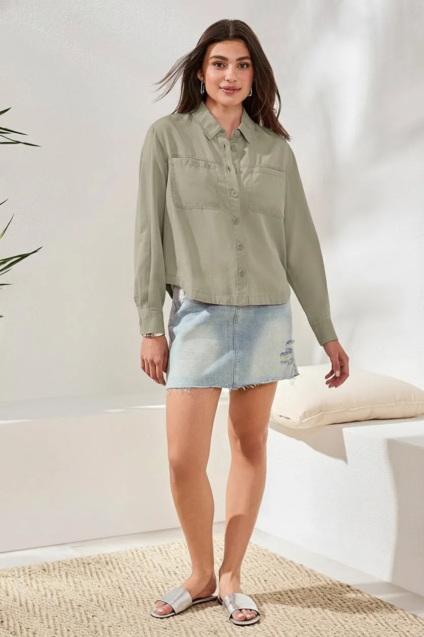 Tribal Ivy Blouse - Dark Cactus Clay sold by Boutique with Grace product image thumbnail 2