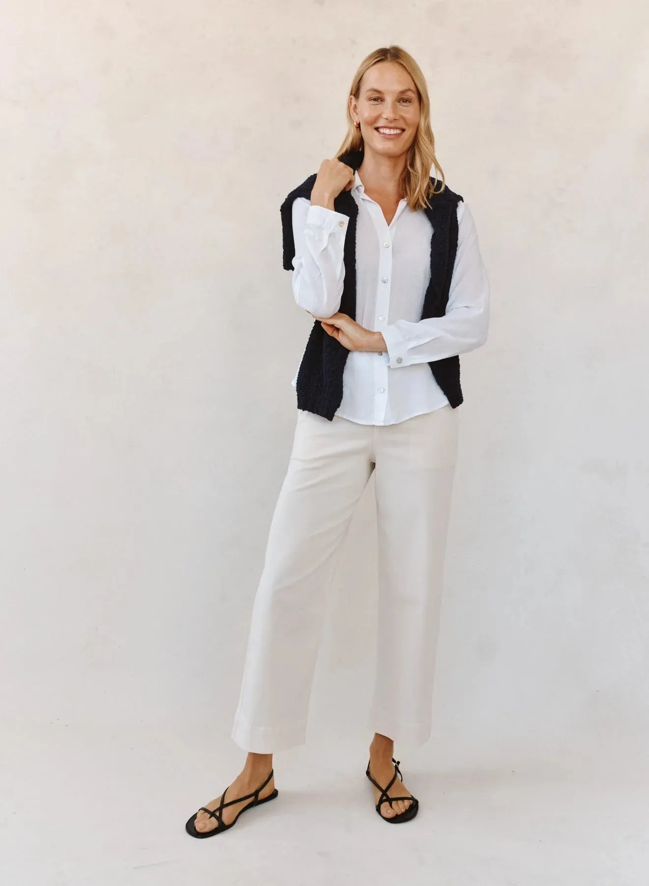 Bella Dahl Classic Buttondown - White sold by Boutique with Grace product image thumbnail 2