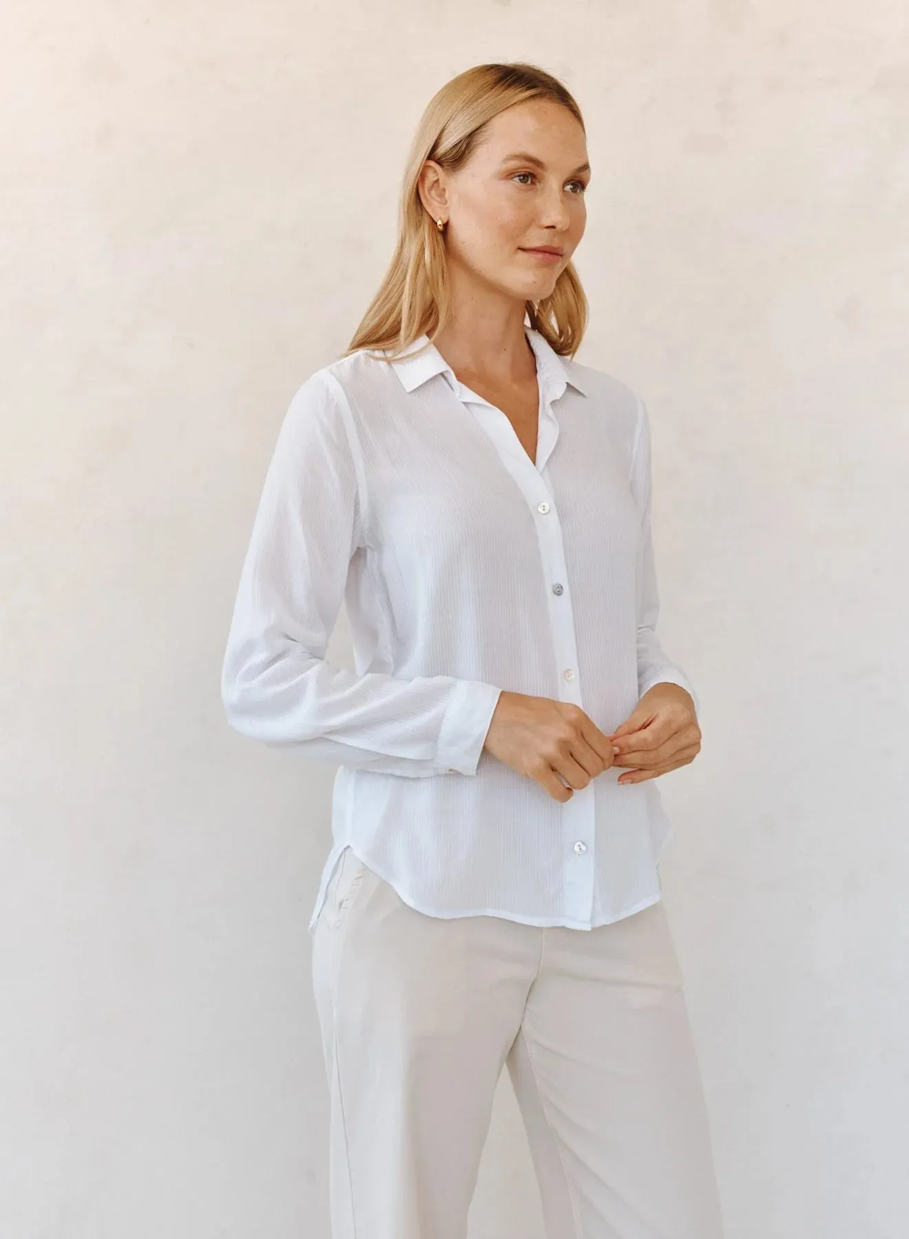 Bella Dahl Classic Buttondown - White sold by Boutique with Grace product image thumbnail 5