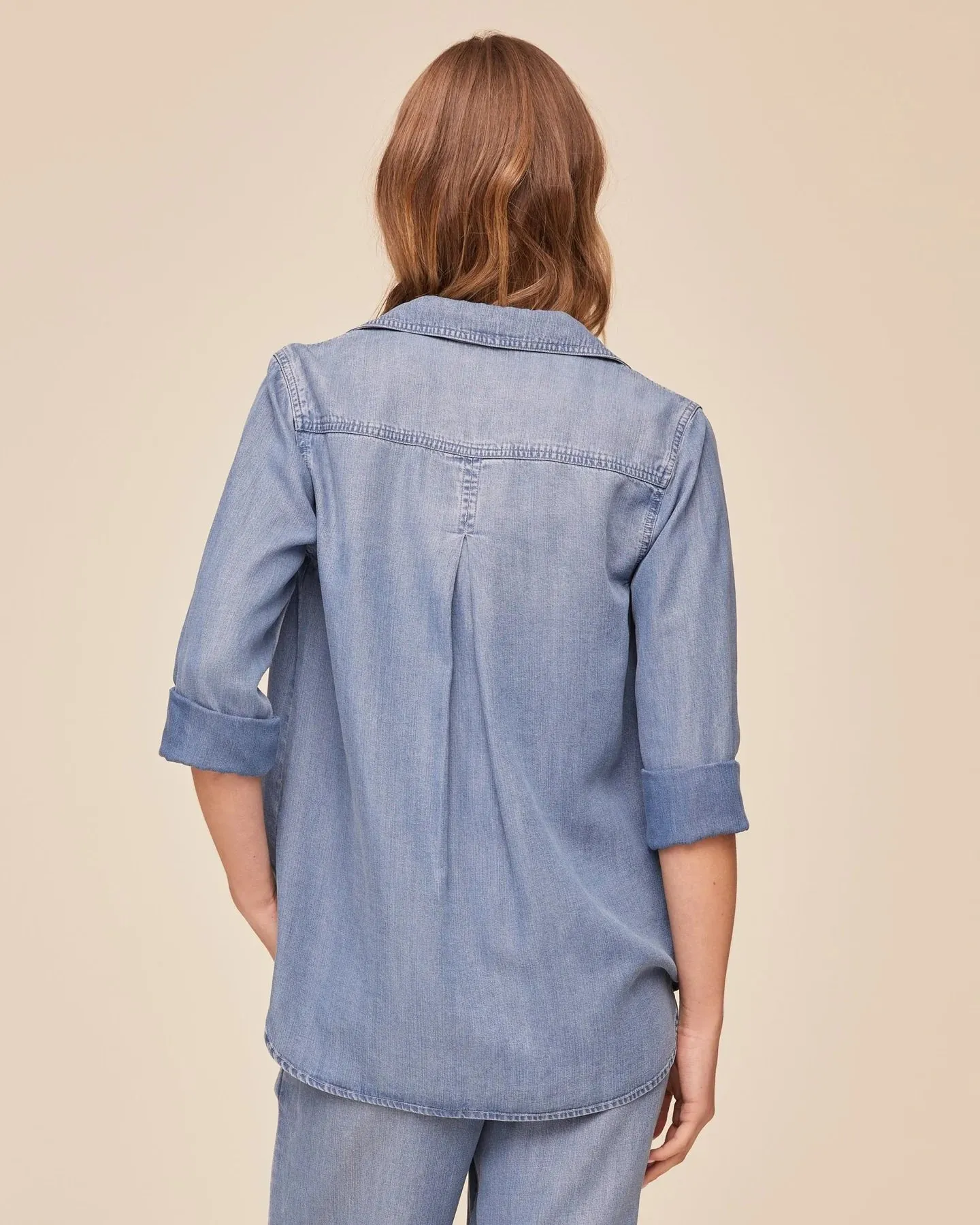 Bella Dahl Shirt Tail Buttondown - Indigo Harbour sold by Boutique with Grace product image thumbnail 5