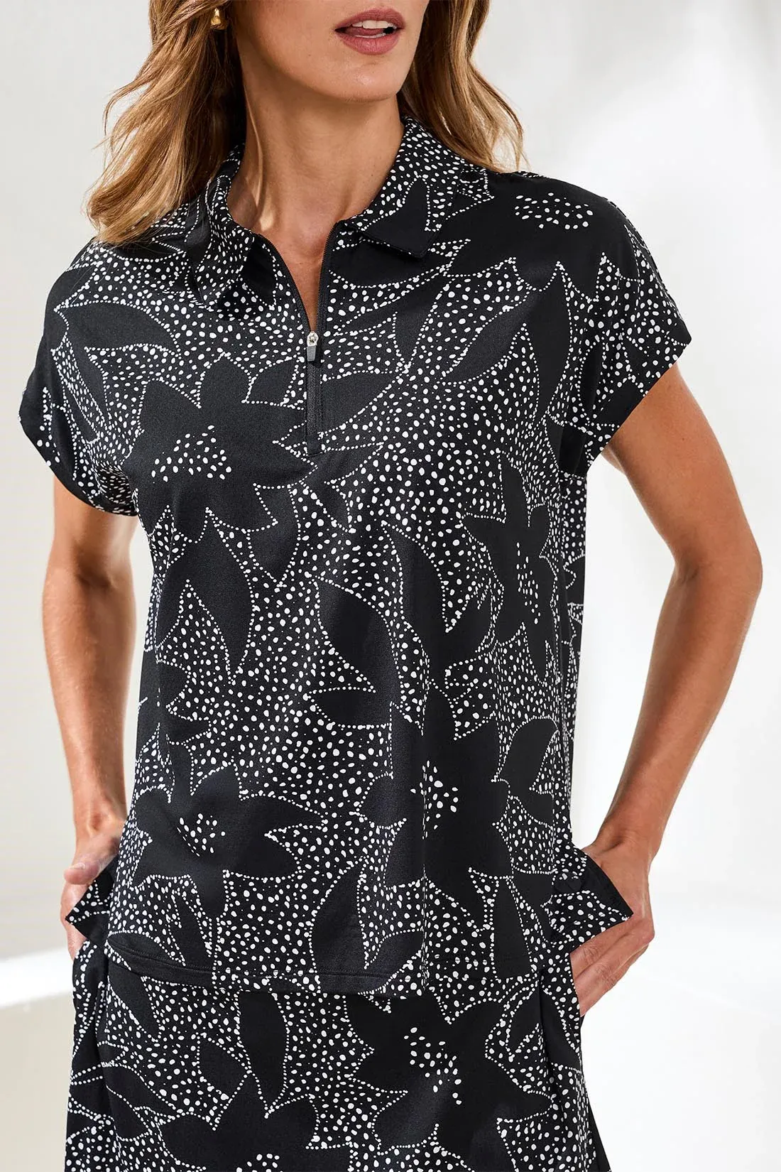 Tribal Active Dolman Top - Black Floral sold by Boutique with Grace product image thumbnail 3