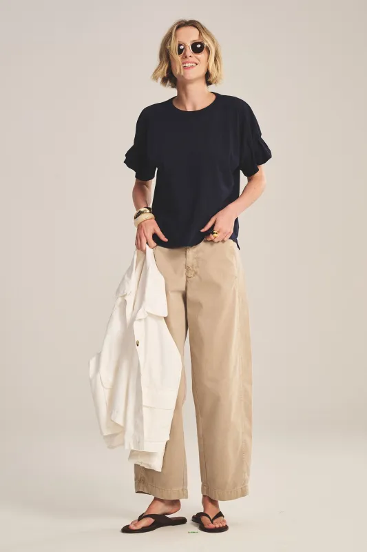 Velvet Tae Jersey Tee - Navy sold by Boutique with Grace