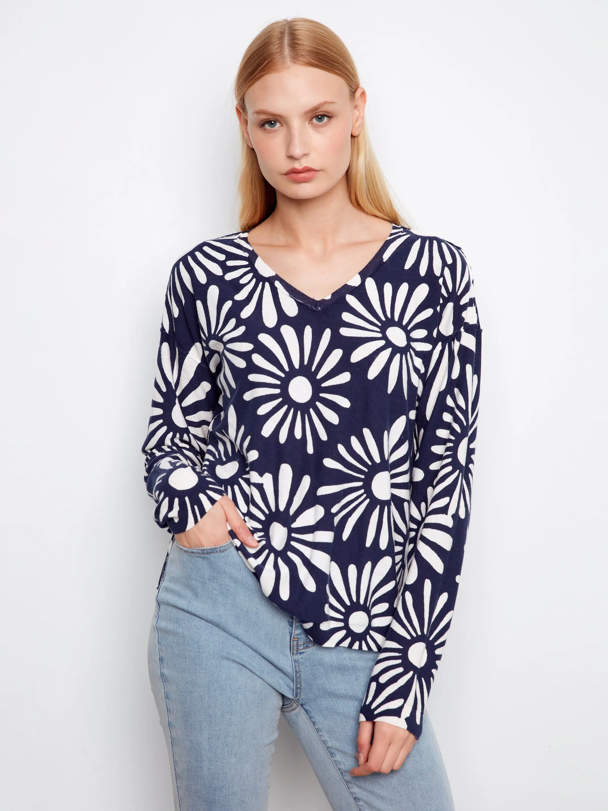 Charlie B Daisy Sweater - Nautic sold by Boutique with Grace product image thumbnail 2