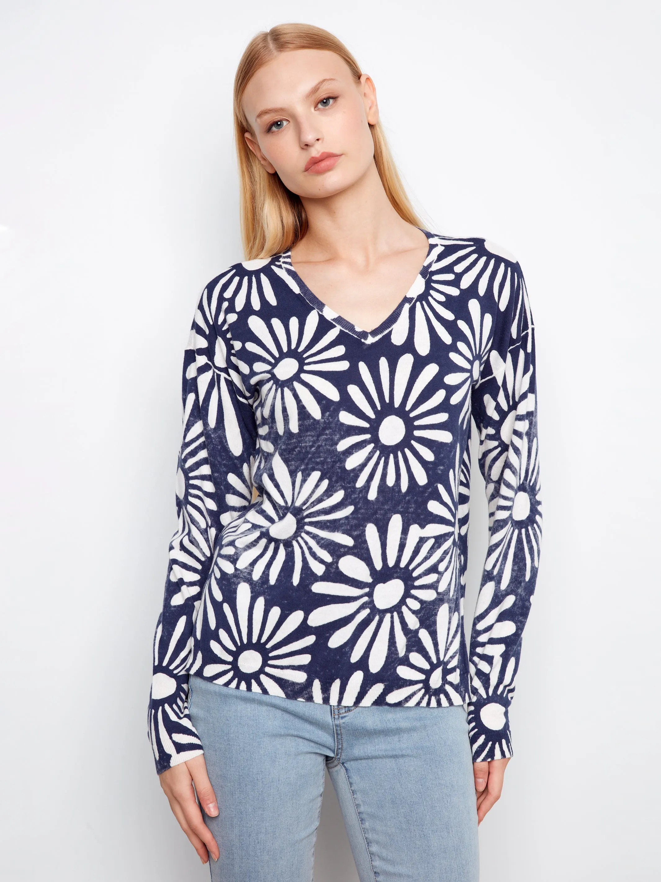 Charlie B Daisy Sweater - Nautic sold by Boutique with Grace