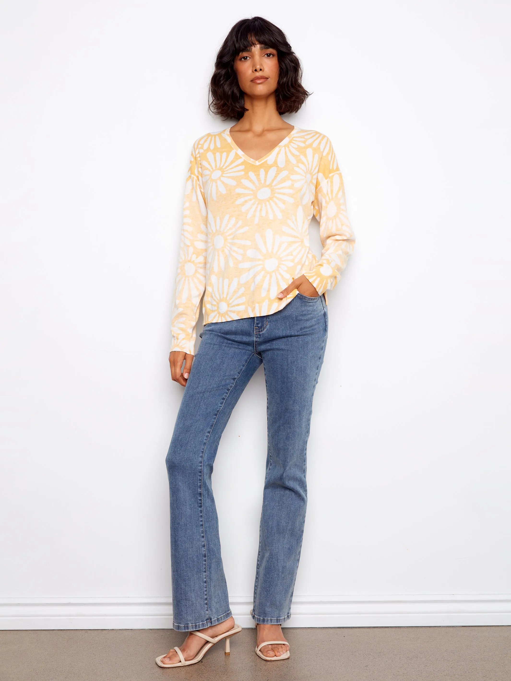 Charlie B Daisy Sweater - Sunkiss sold by Boutique with Grace product image thumbnail 5