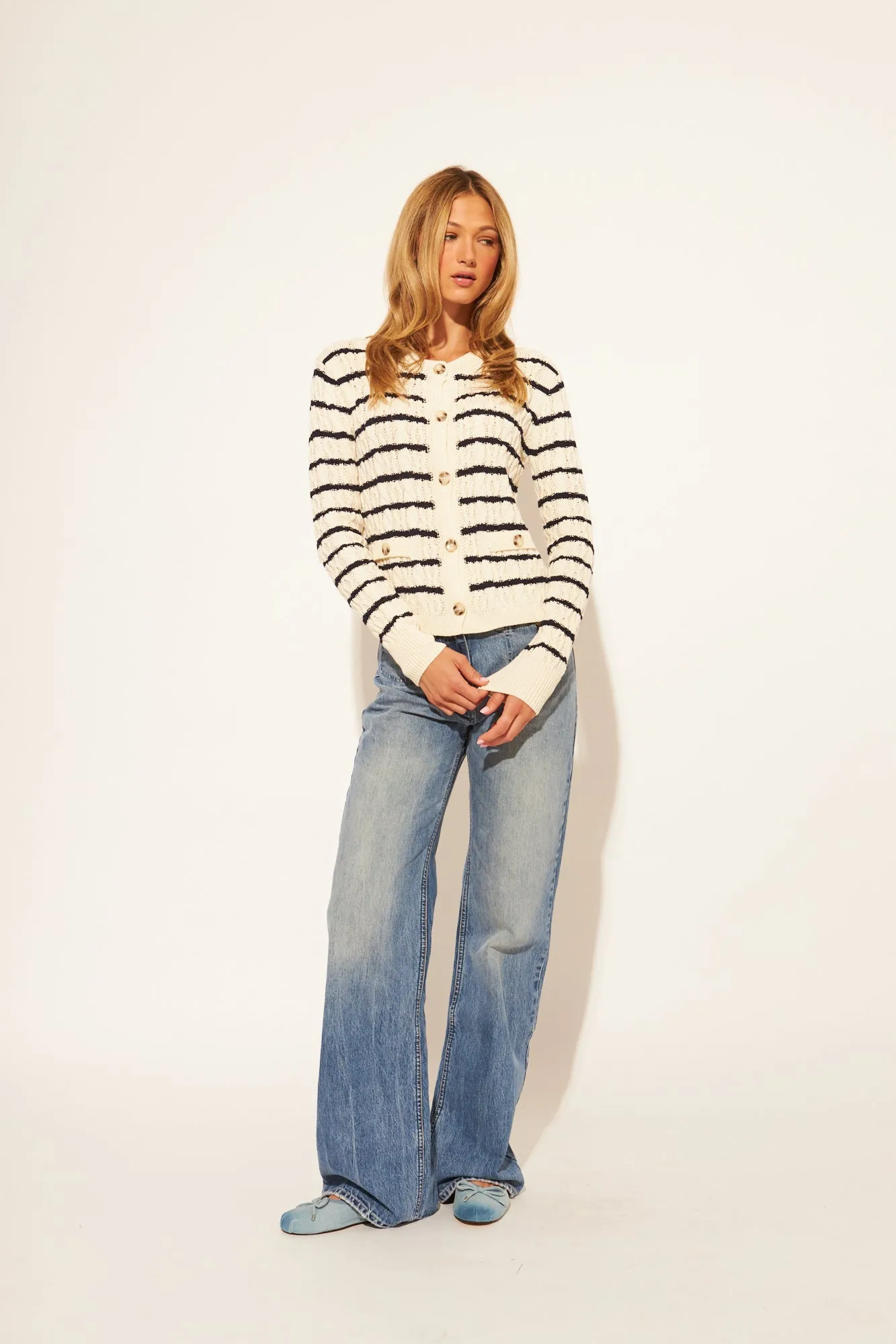 John & Jenn Lyam Cardi - Nautical sold by Boutique with Grace