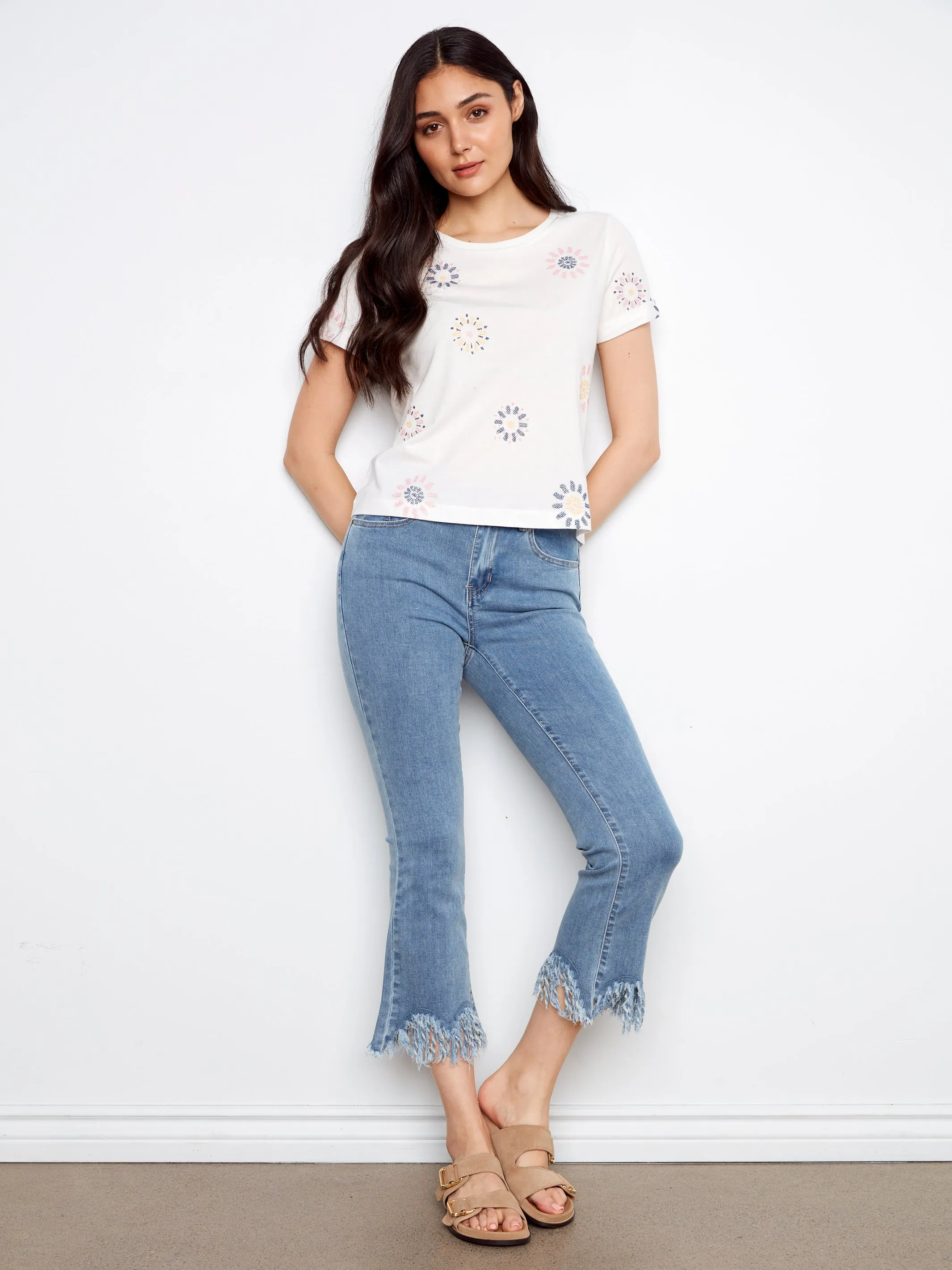 Charlie B Daisy Tee - Daisies sold by Boutique with Grace product image thumbnail 2