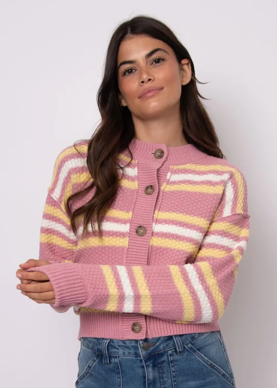 RD Lavanna Crew Cardigan - Petal Pink sold by Boutique with Grace