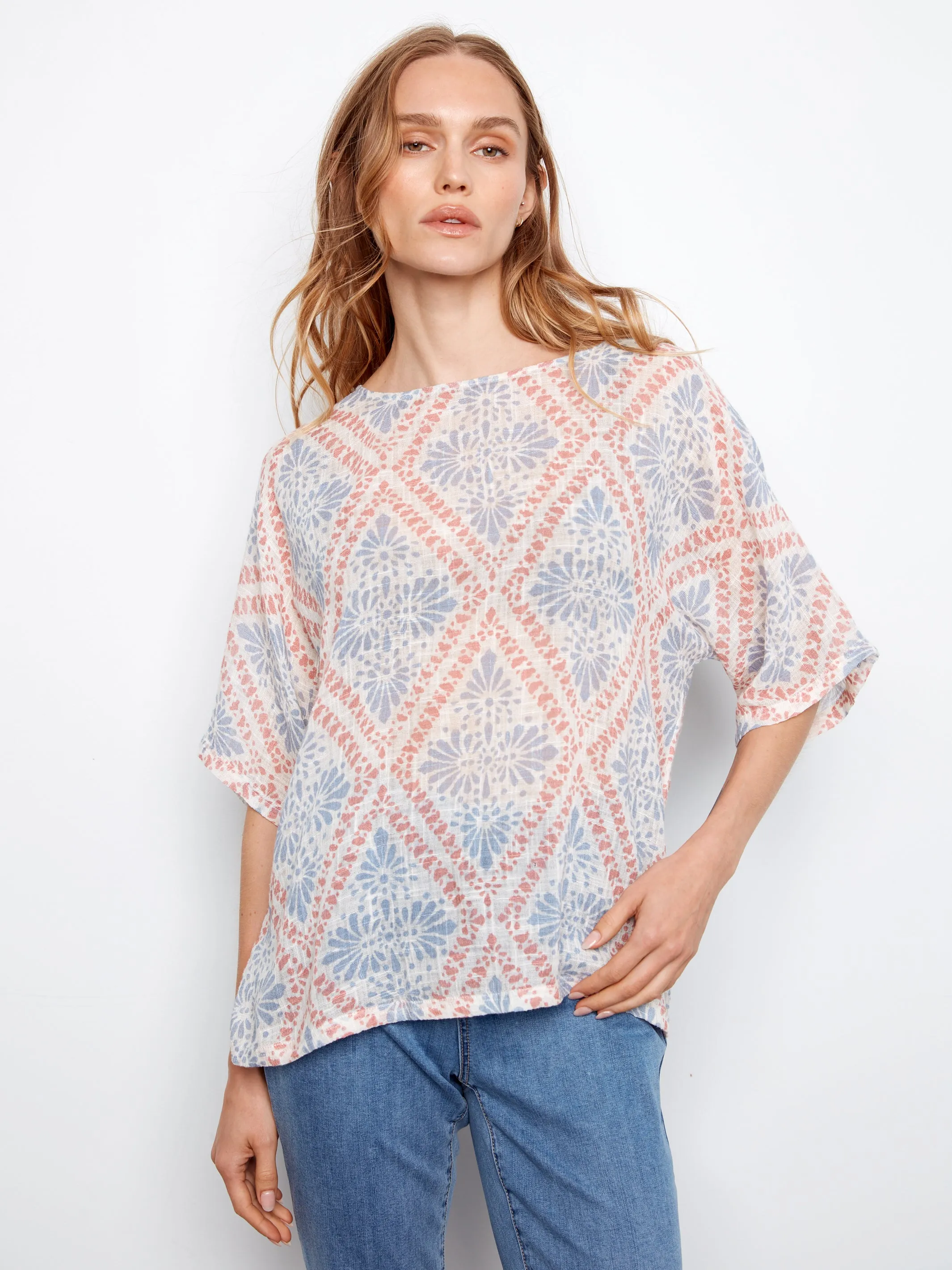 Charlie B Stacey Blouse - Trellis sold by Boutique with Grace