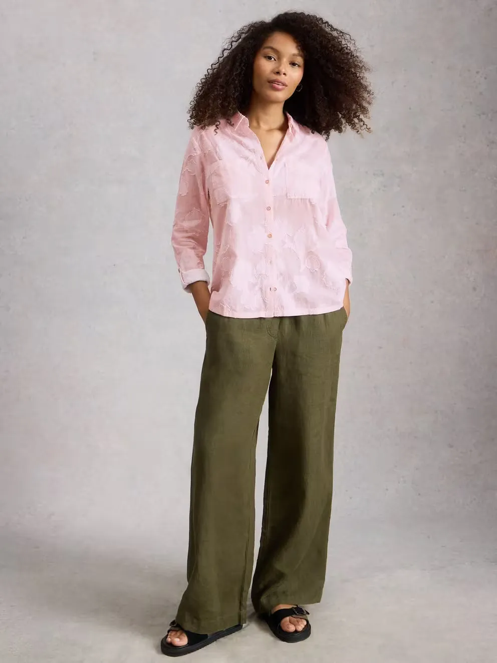 White Stuff Sophie Jacquard Shirt - Pink Multi sold by Boutique with Grace product image thumbnail 2